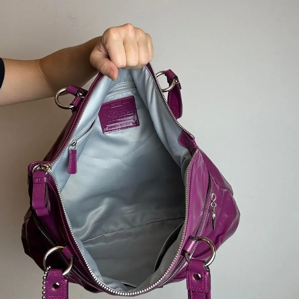 Coach Women's Purple and Pink Bag